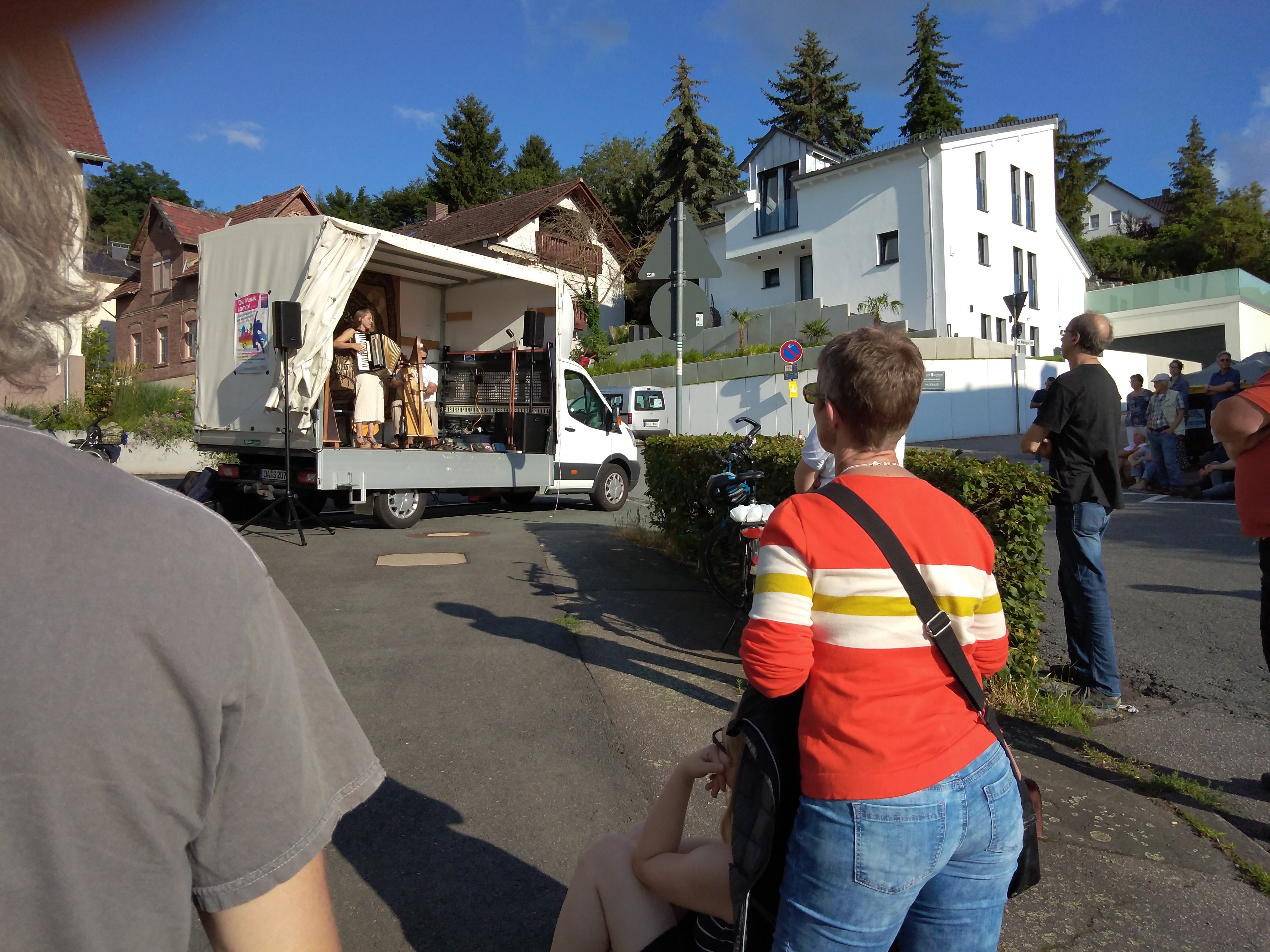 Konzertmobil beim Konzert in Malchen