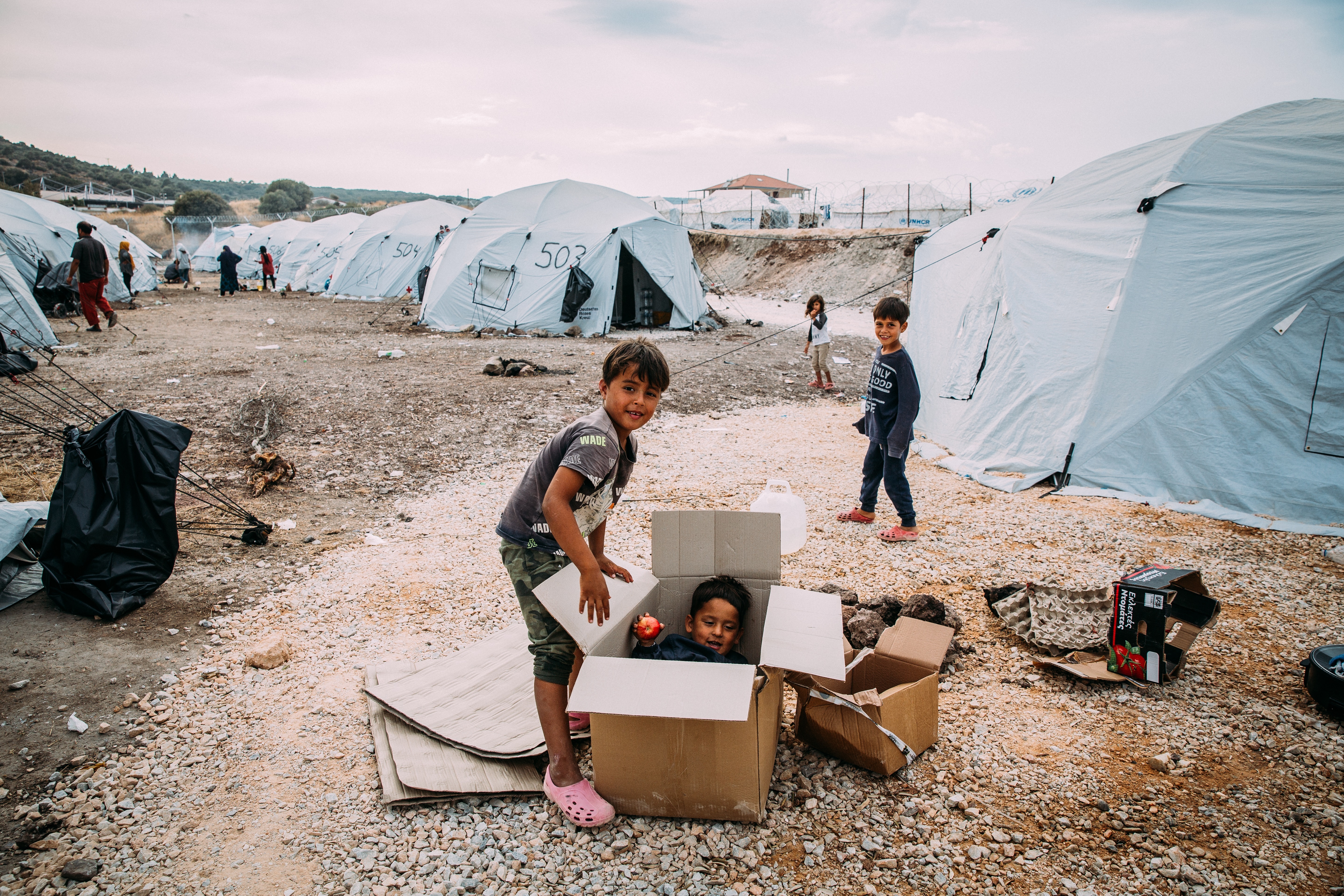Alea Horst, Foto aus Flüchtlingslager in Lesbos Alea Horst, Foto aus Flüchtlingslager in Lesbos