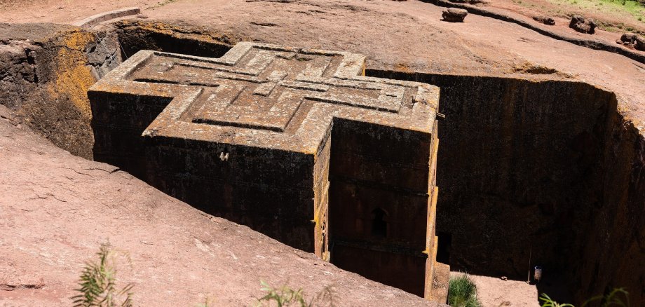 Felsenkirche in Lalibela, Äthiopien