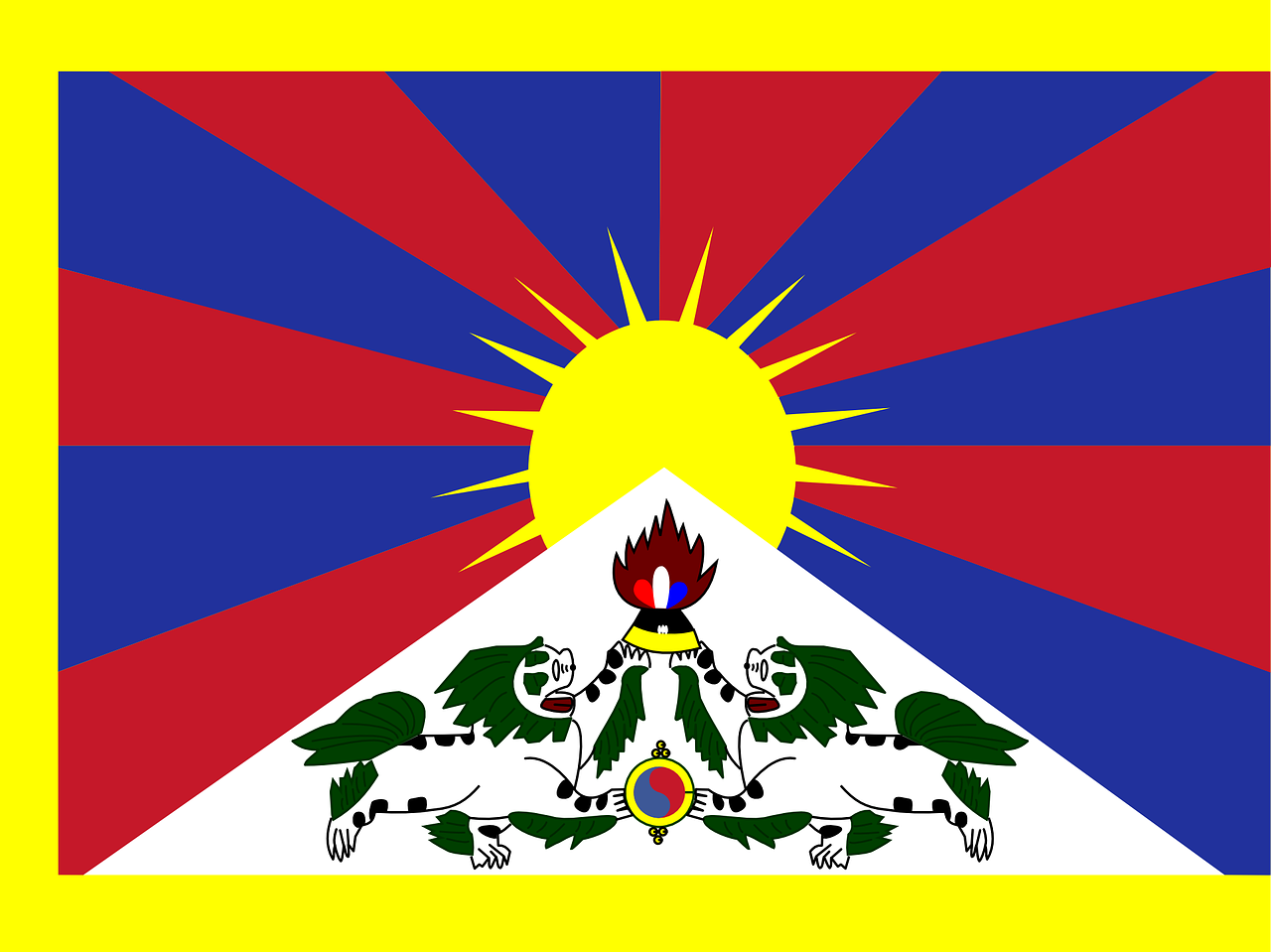 Flagge von Tibet