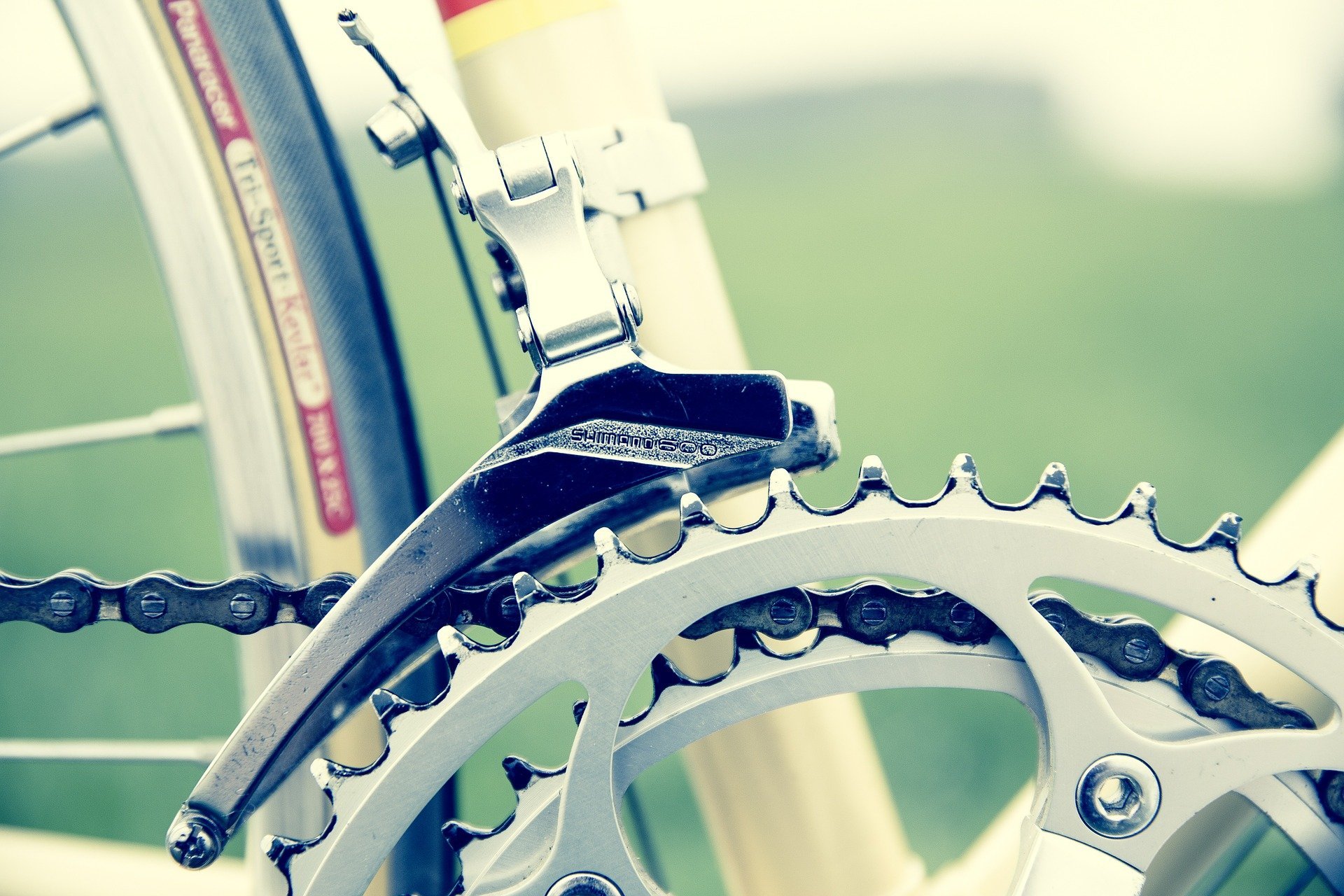 Fahrraddetail Zahnrad eines Fahrrades