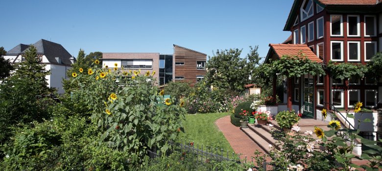 Sparkassengebäude Blick auf das Sparkassengebäude von hinten