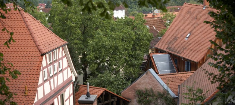 Fachwerkhäuser Fachwerkhäuser im Ortsteil von oben