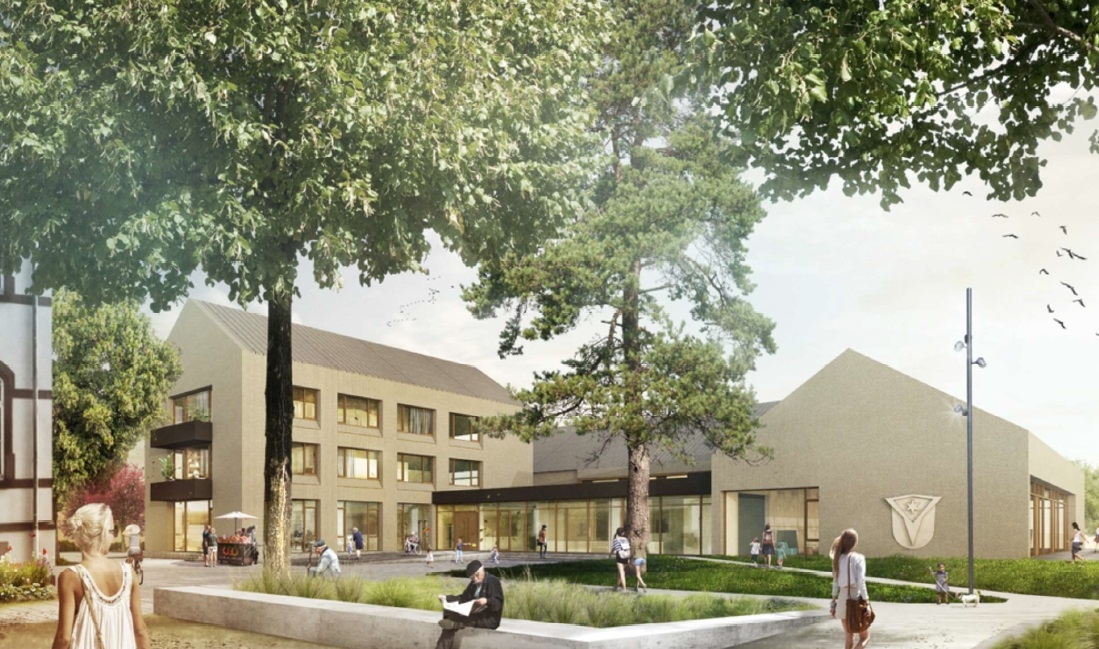 neue Sport- und Kulturhalle neue Sport- und Kulturhalle als Planzeichnung