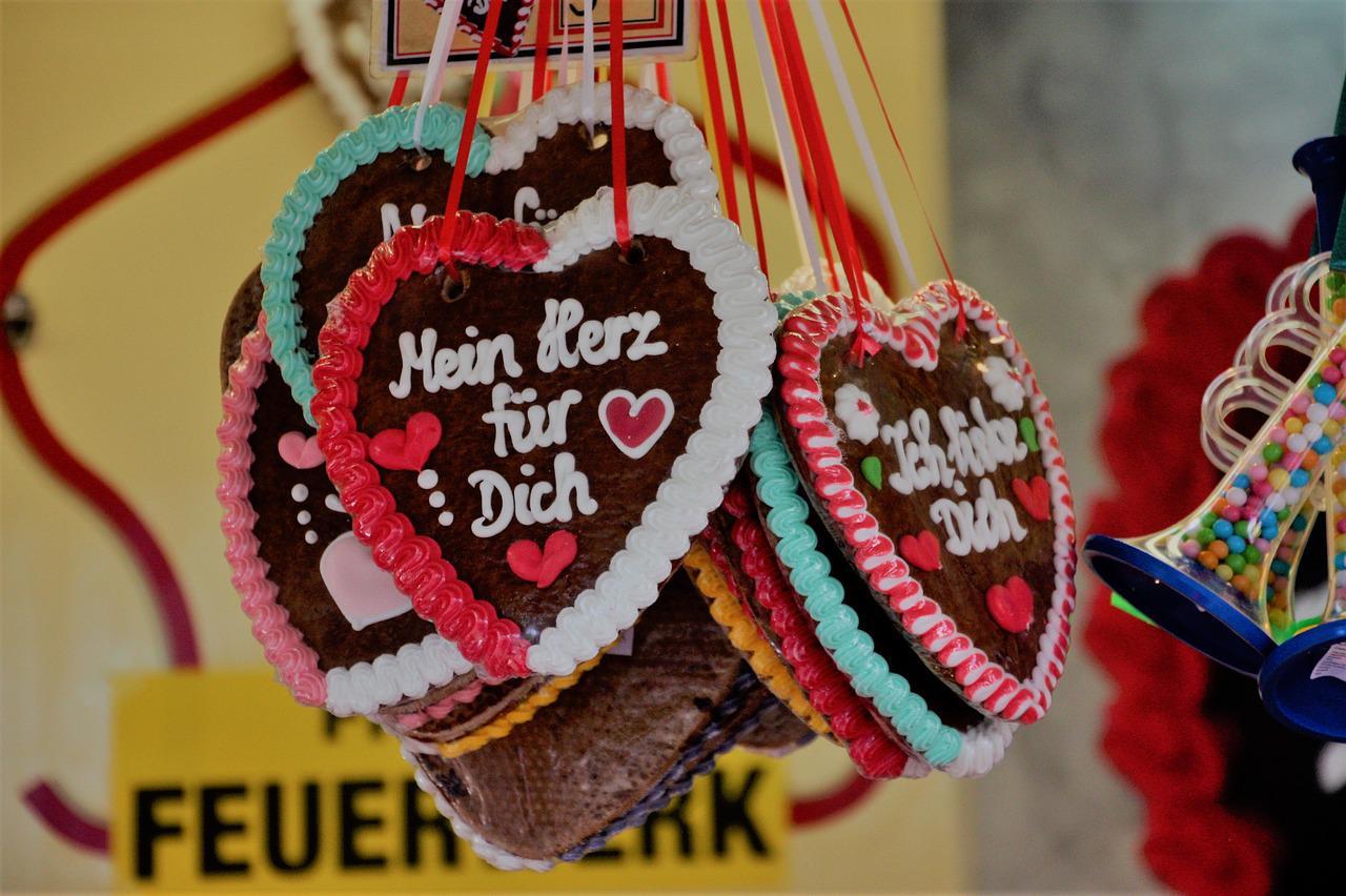 Lebkuchenherzen Mehrere Lebkuchenherzen