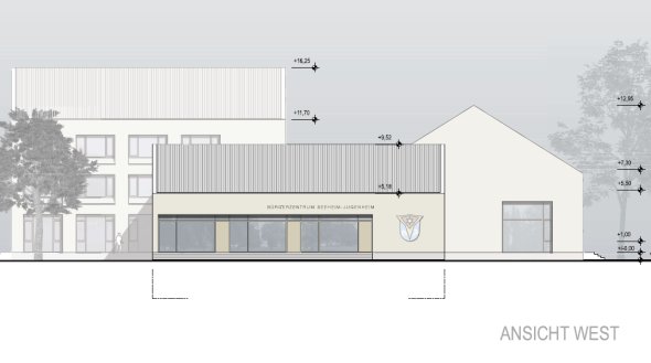 Ansicht West Zeichnung