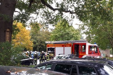 Feuerwehreinsatz am Rathaus